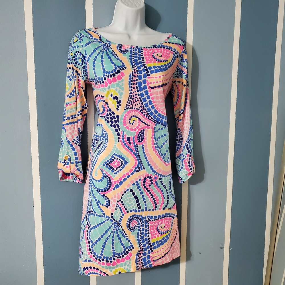 Lilly Pulitzer Colorful Long Sleeve Dress